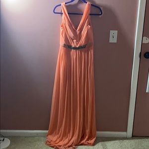 Coral bridesmaid dress